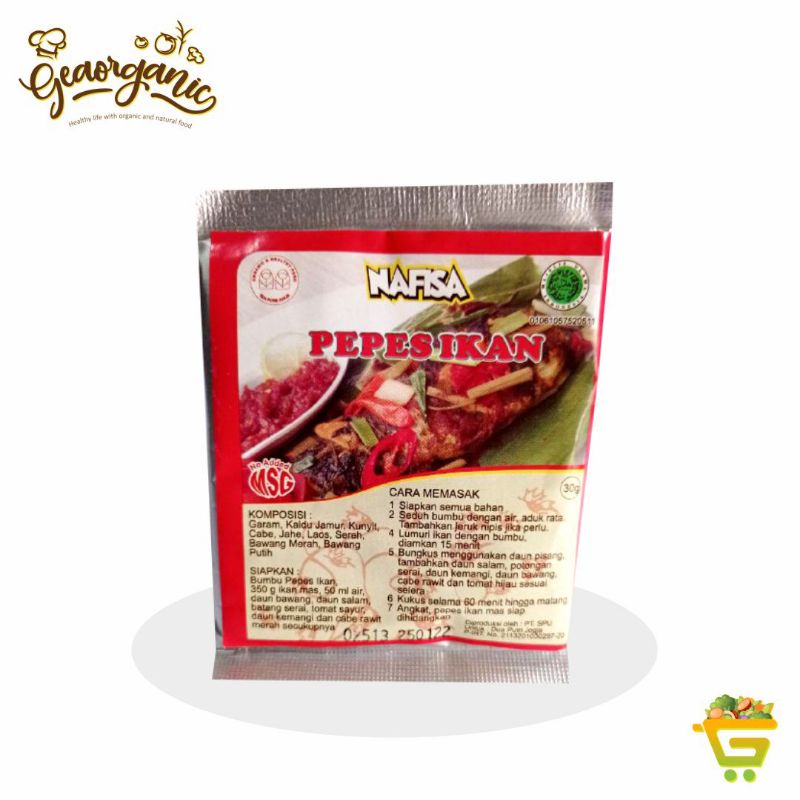 

Nafisa Bumbu Instant Pepes Ikan Non MSG 30gr