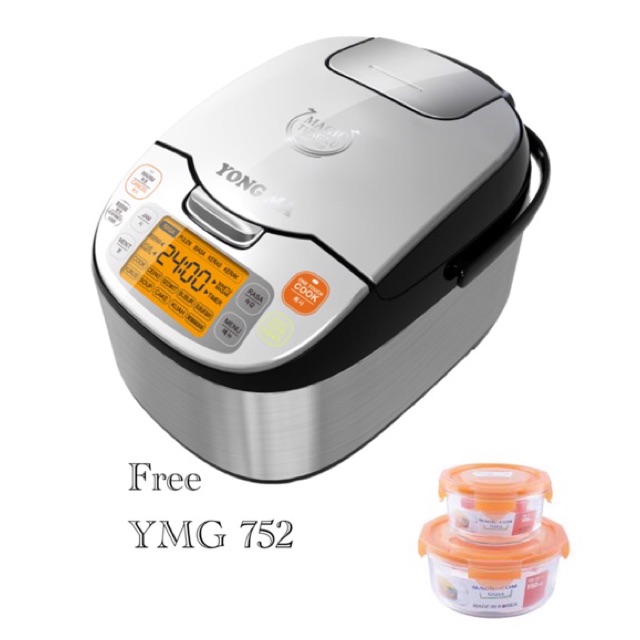 Magic Com Digital YMC 208 ( Magic Tungku ) + FREE Magic Glass Yong Ma YMG 752