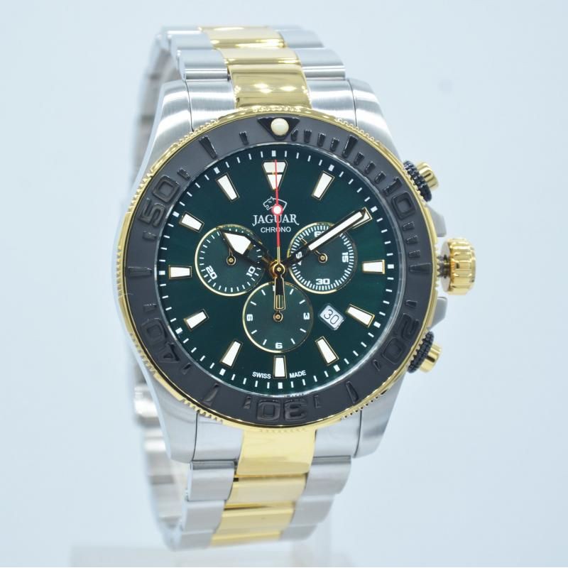 Jam Tangan Pria Jaguar J873/2 Rantai Silver Gold Original Swiss Made