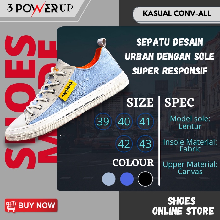 Sepatu Sneaker Pria Import Sneakers Cowo GOLONE Db-87 Overgrip Cassual Shoes Sneker Kasual Santai SP20-1