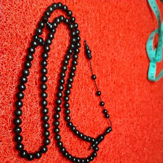 Tasbeh kayu gali kelor hitam kayu hitam