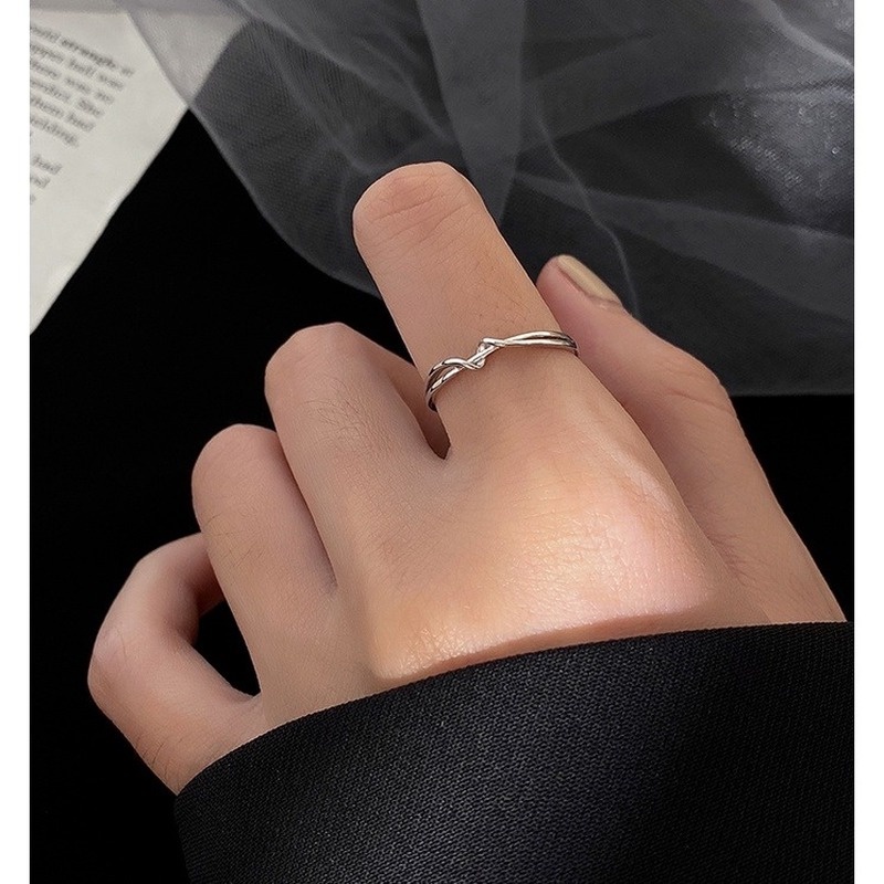 Magic789 Ins Trendy Geometric Twisted Ring Finger Jewelry for Women Girls