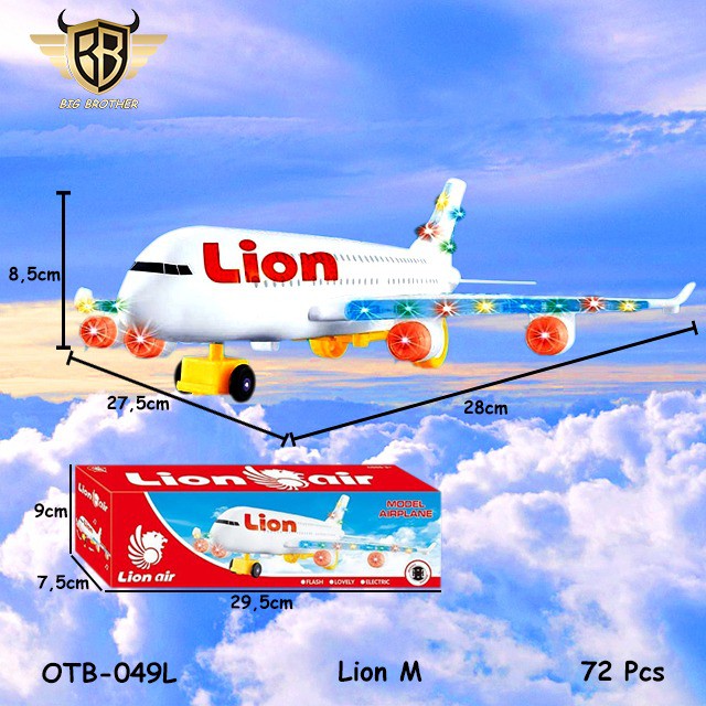 MURAH OTB049 OTB075 PL380G BRO1456 Pesawat Terbang Lion Garuda Airplane Mainan Anak Pesawatan BIGBROTHER