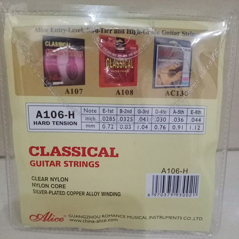 senar gitar Alice classic , nilon Alice 1 set