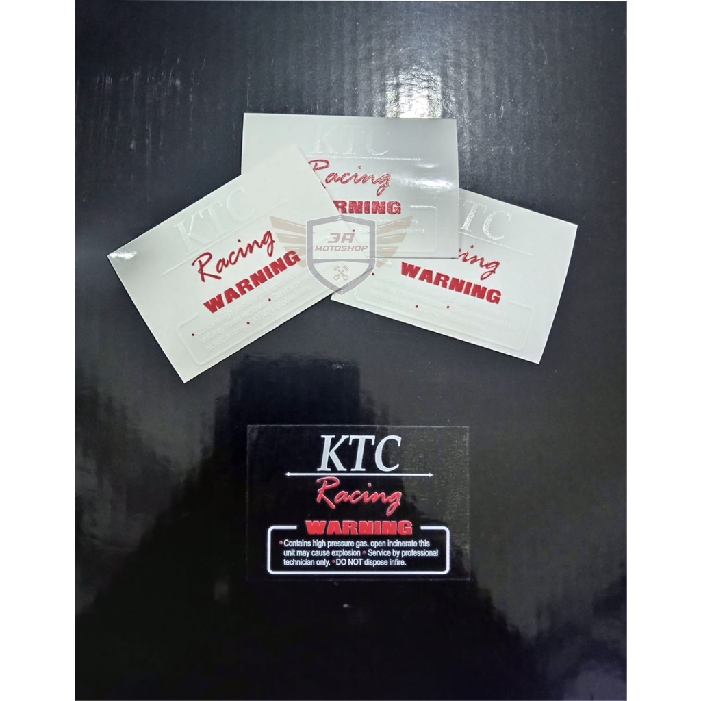 Stiker Sticker KTC Racing Bakcground Transparan Bening