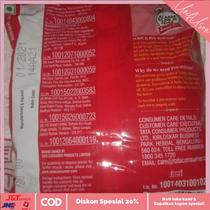 

⭐COD⭐ Black Tea 250 gram Tata Tea Agni - Teh Hitam halus
