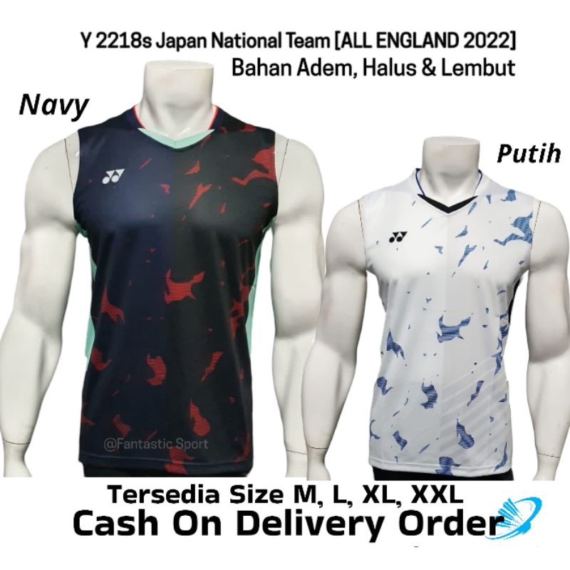 [COD] BAJU BULUTANGKIS YONEX | BAJU BADMINTON JAPAN SINGLET | KAOS BADMINTON JEPANG Y 2218 KENTO MOM
