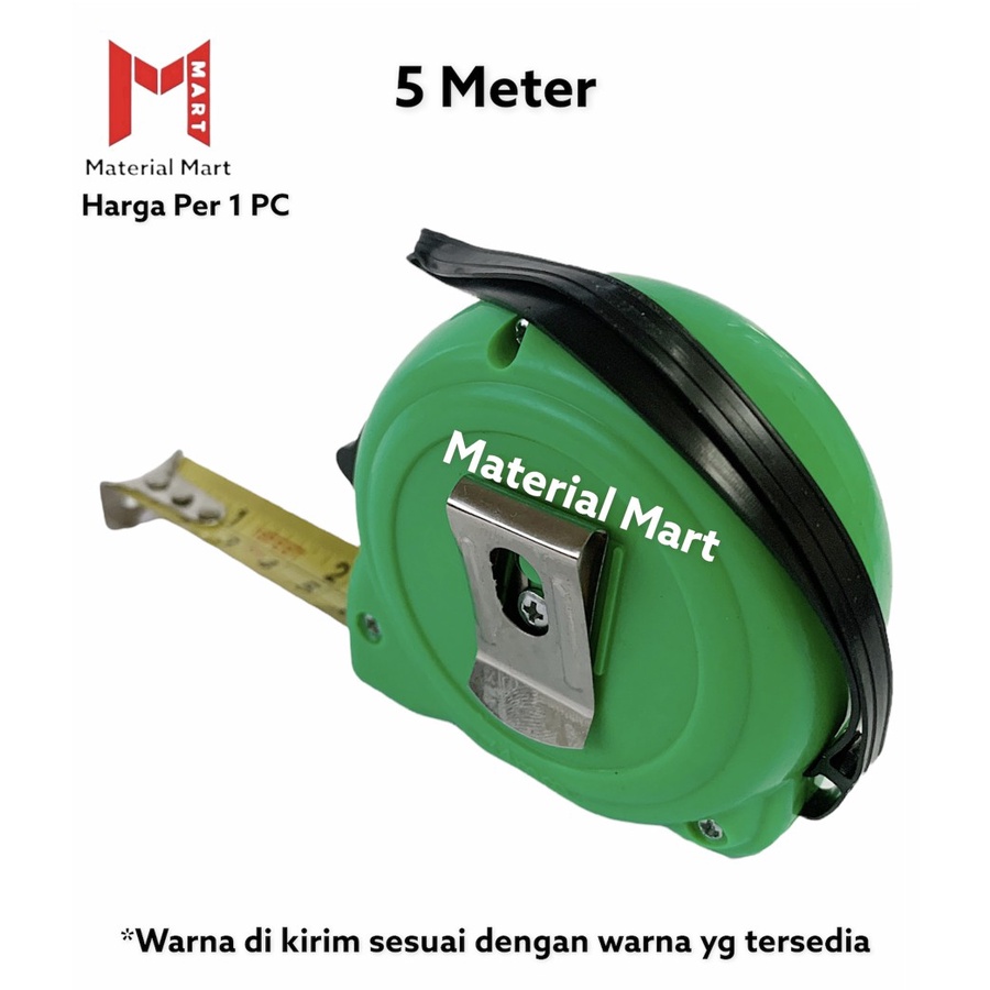 Meteran 5M ABS Murah | Alat Ukur 5 Meter Warna | Meteran 5 M | 5Meter | Material Mart