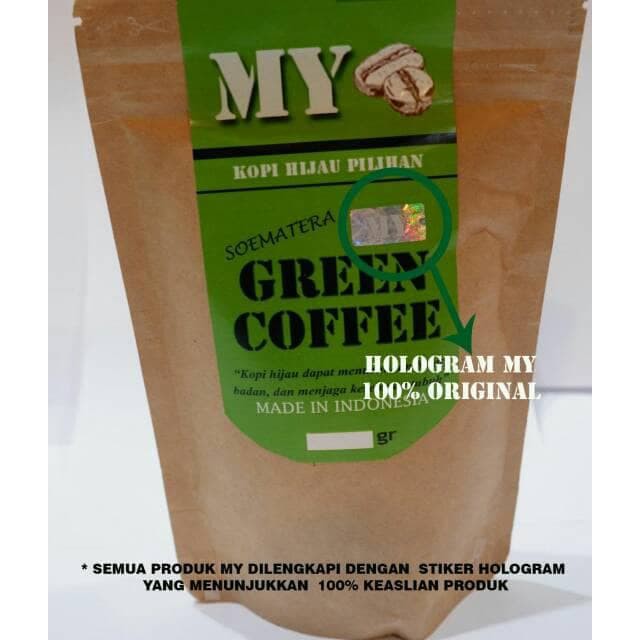 

MY green coffee/ kopi hijau/ kopi diet bakar lemak organik 500gr