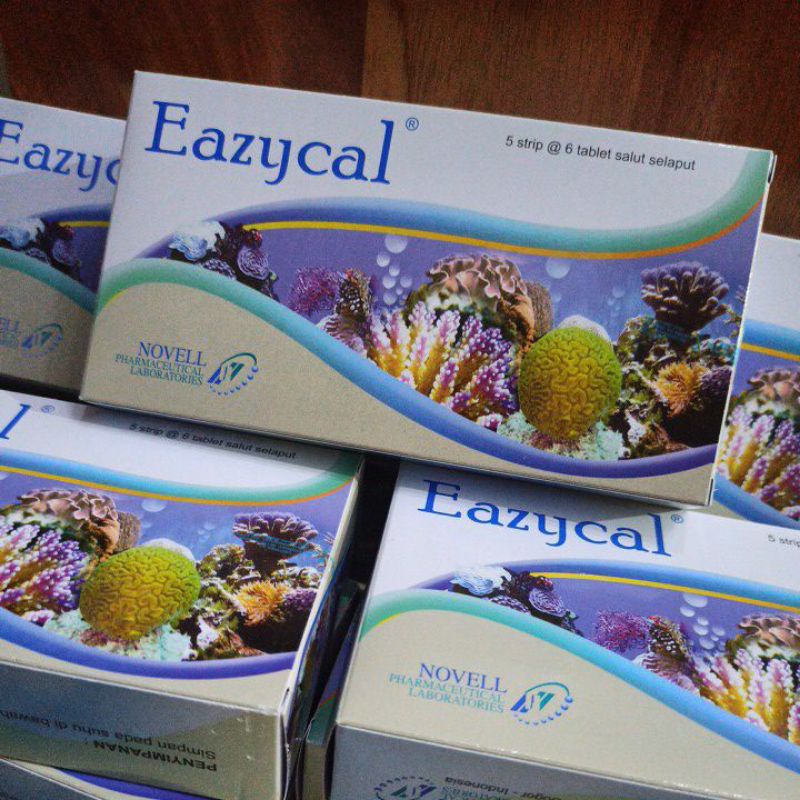 Eazycal Eazycal Suplemen Kalsium Hamil &amp; Menyusui Strip 6 dan Box 30 tablet