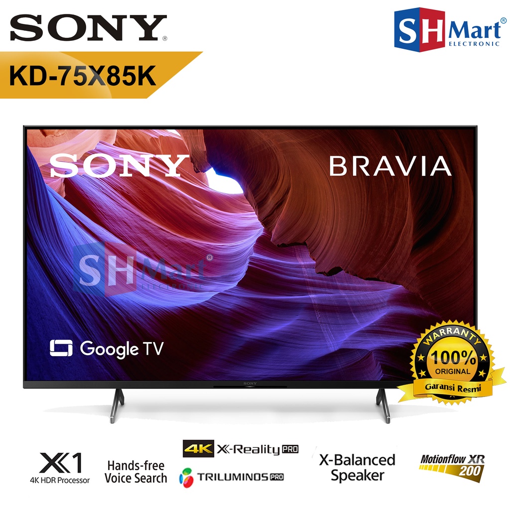 TV SONY BRAVIA 75 INCH ANDROID TV KD75X85K 75X85K 4K HDR GARANSI RESMI