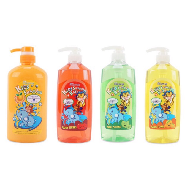 Follow Me Kids Shampoo & Bath Wash - Sabun Mandi + Shampoo Anak Follow Me