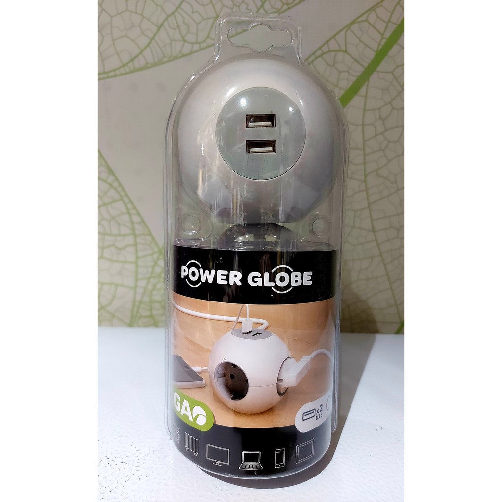 COLOKAN LISTRIK / STEKER GLOBE 2 USB / SOKET LISTRIK 4 LUBANG