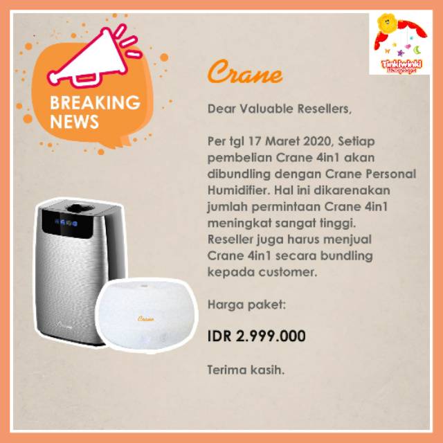 Crane 4in1 + Crane Personal Humidifier