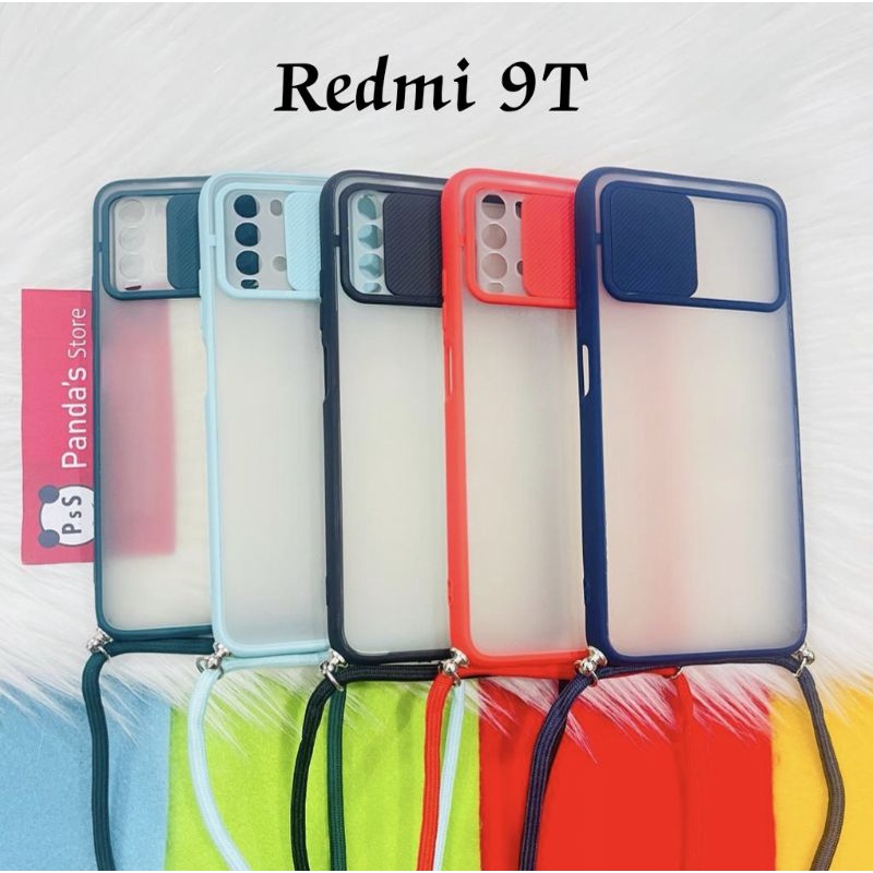 Redmi 10A, 9, 9C, 9T Softcase dove sliding camera + Tali Laynard [Premium]