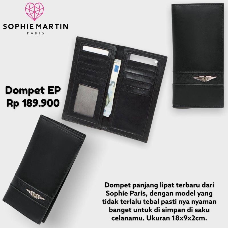 DOMPET ELROY By SOPHIE MARTIN PARIS DOMPET PANJANG PRIA