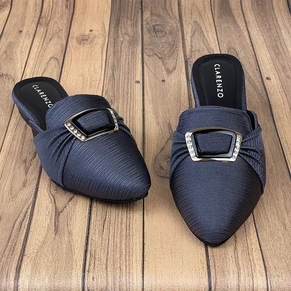 Sepatu Wanita Slip On Mules Acecoris Import CH49 ~ CLARENZO