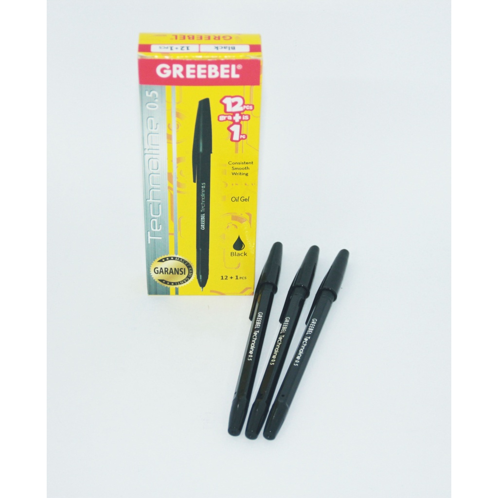 

Ballpoint Greebel Technoline 0.5mm Warna Hitam