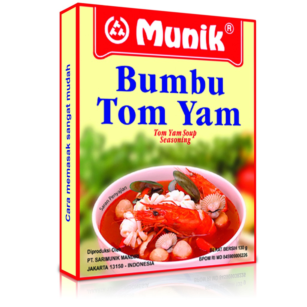 Bumbu Munik Tom Yam 130 Gram Shopee Indonesia