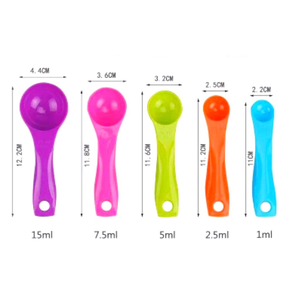 Sendok Takar MPASI 5 in 1 | Sendok Ukur Takaran | Measuring Spoon