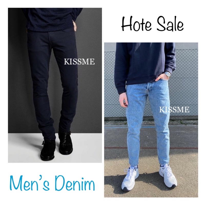 Celana Skinny Jeans Slim-fit Kantor Panjang Pria