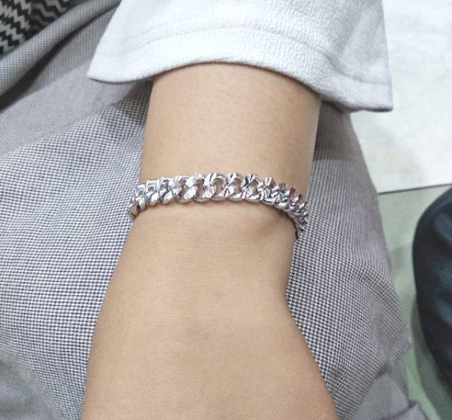 Gelang Rantai / Gelang Wanita / Gelang Rantai Putih