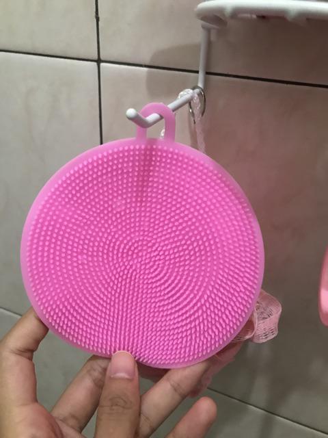 Spon Silikon Pencuci Piring Wajan Teflon Panci Masak Sabut Sponge Cuci Kn026