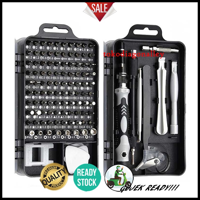 Kunci Obeng set HP Obeng HP Smartphone Obeng Laptop Obeng Set 115 in 1 Obeng Set Multifungsi Alat Bongkar HP Reparasi Mini Precision Paket Murah