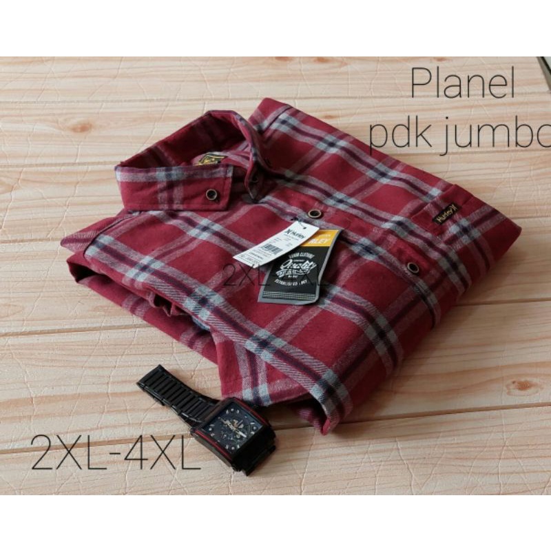 flanel pendek jumbo pria size XXL-XXXL-XXXXL import distro terbaru hits