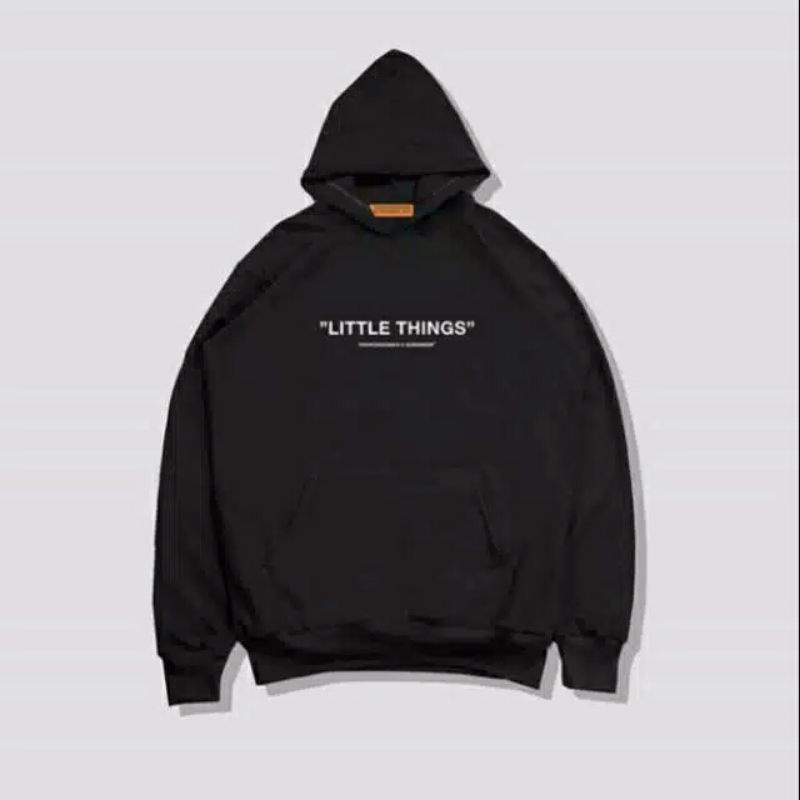 THANKSISOMNIA SWEATER HOODIE BLACK ORANGE