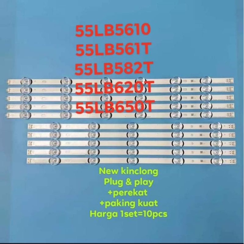 LAMPU LED BACKLIGHT  BL 55LB 55LB5610 55LF550T 55LF550 55LB561 55LB561T 55LB582T 55LB582 55LB620 55L