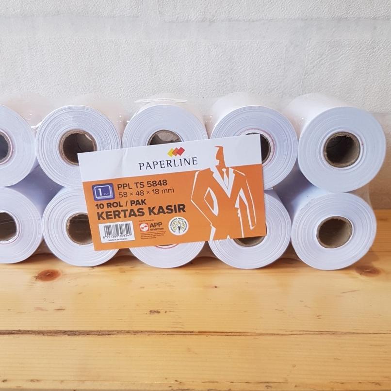 

New! Kertas Kasir 58 x 48 x 18 mm Paperline 10 Roll ホ