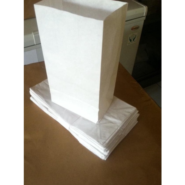 

❅ Kantong Kertas- Paper Bag -Kantong Kertas Putih Kantong Burger ◌