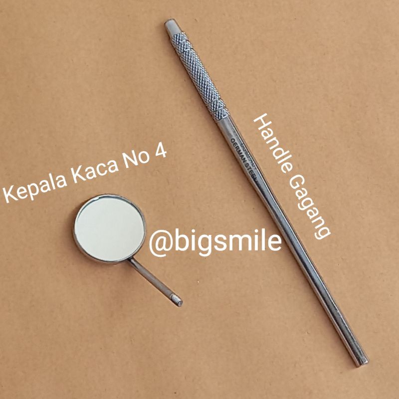Jual Kepala Kaca Mulut no 4 Refill Dental Handle Gagang Kaca Mulut