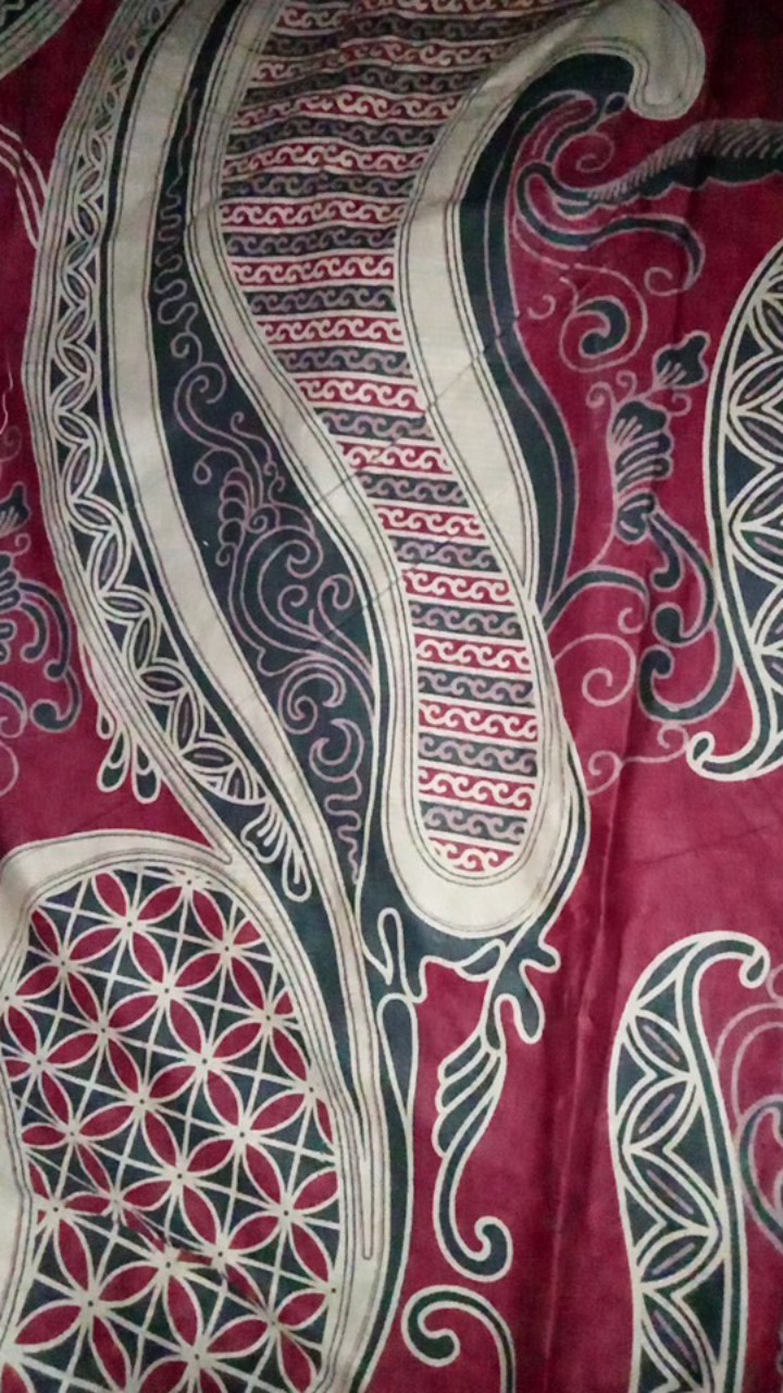 Tey-17 Batik Wanita Asj Sa Hrb026 Kenongo Kemeja Tosca Pendek