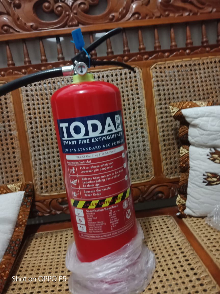 Apar 5 Kg / Pemadam Api 5kg / Set Komplit Toda By Tonata Fire Extinguisher