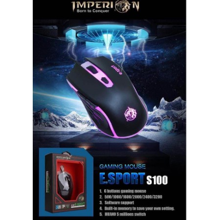 Imperion Gaming Mouse S100 e-Sport Wired