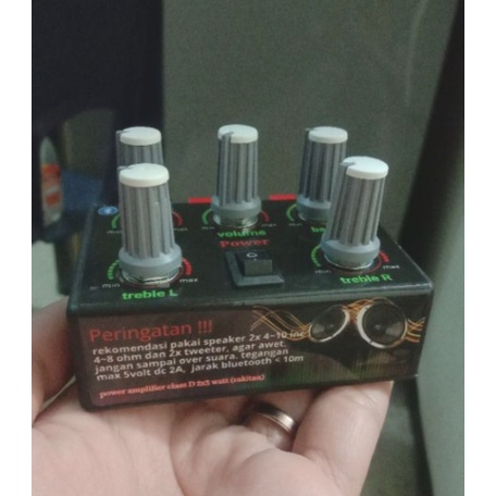 Amplifier super mini 5 volt bluetooth super bass &amp; trebel terlaris ampli BL 5 Volt 5 potensio
