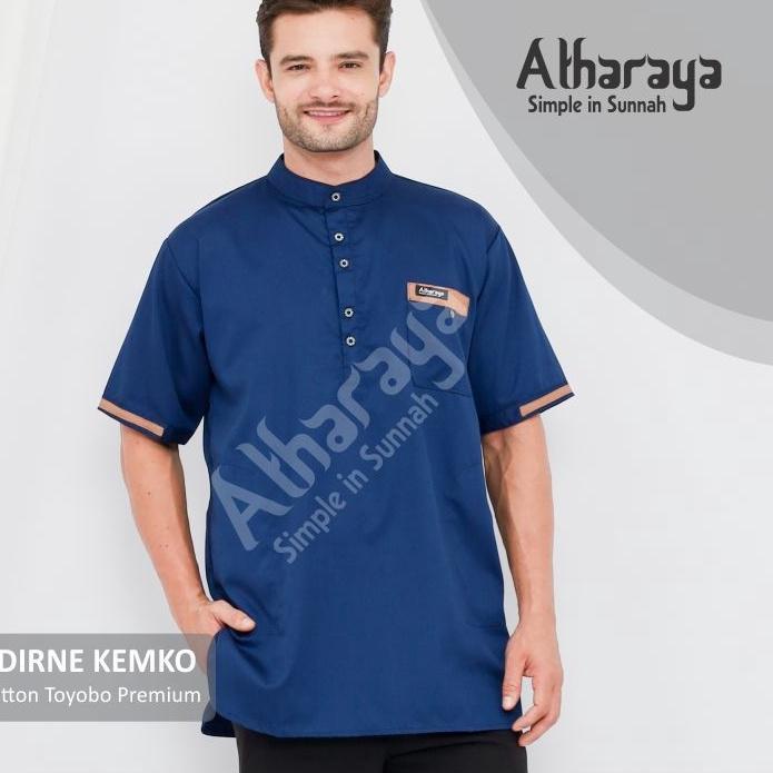 Baju Koko Kurta Lengan Pendek Premium By Atharaya [NU.15Jl22н]