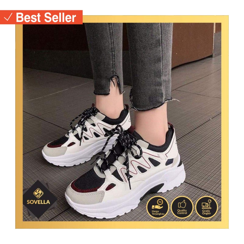 SEPATU SNEAKRES UNISEX SPORT FASHION KEKINIAN  / [SOVELLA] KENZIE SEPATU WANITA SNEAKERS IMPORT