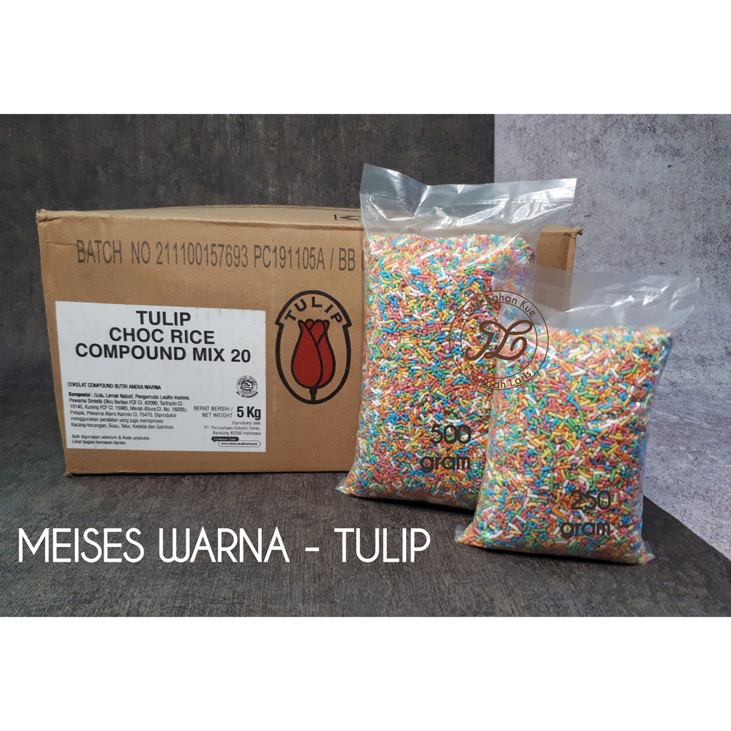 

Tulip Meises Warna Warni (250 gram)