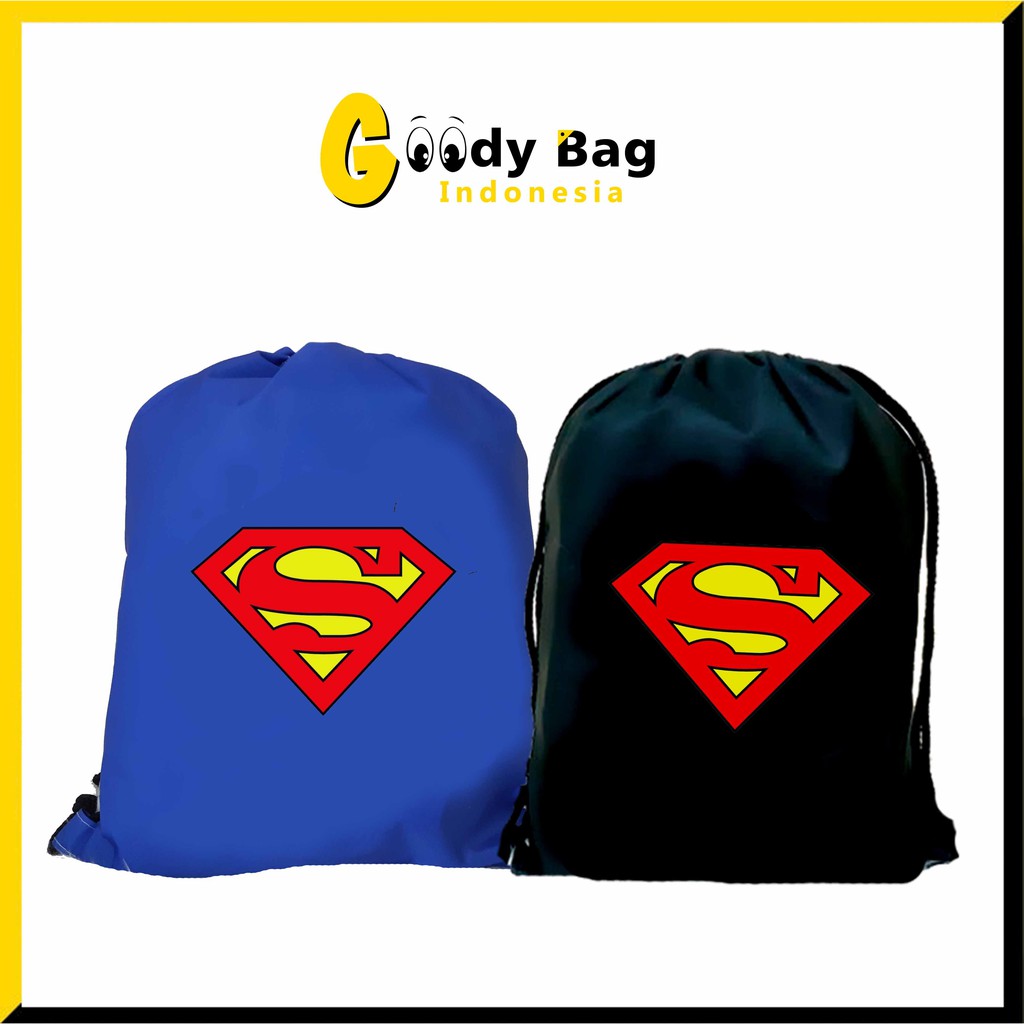 Stringbag Tas Serut Ransel superman TAHAN AIR