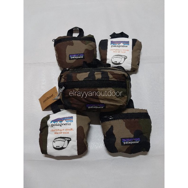 PATAGONIA LIGHTWEIGHT TRAVEL MINI HIP PACK 1L CAMO ORIGINAL