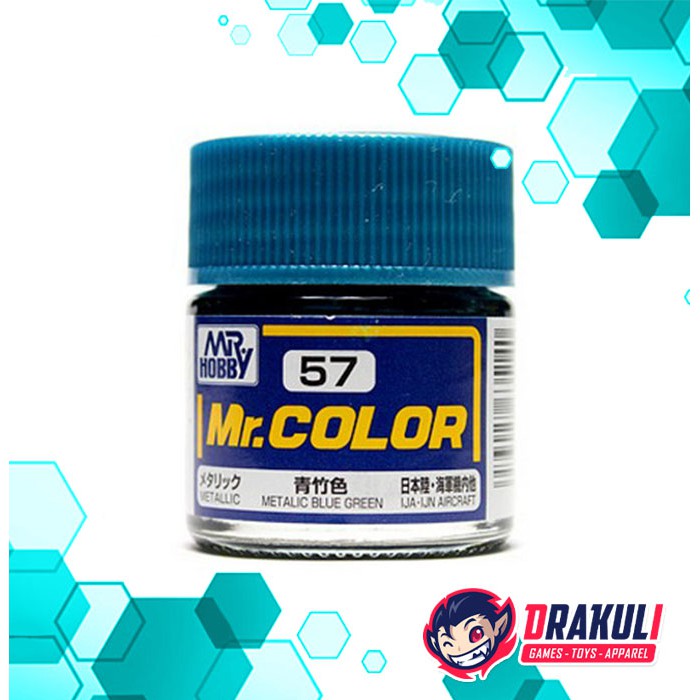 Mr. Hobby Mr. Color Model Kit Paint - Metalic Blue Green C57