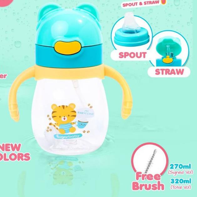 ▲ Sugar Baby Botol Minum Anak TRITAN Kid Bottle , Botol Anak , Botol Minum Karakter/Botol Sugar Baby