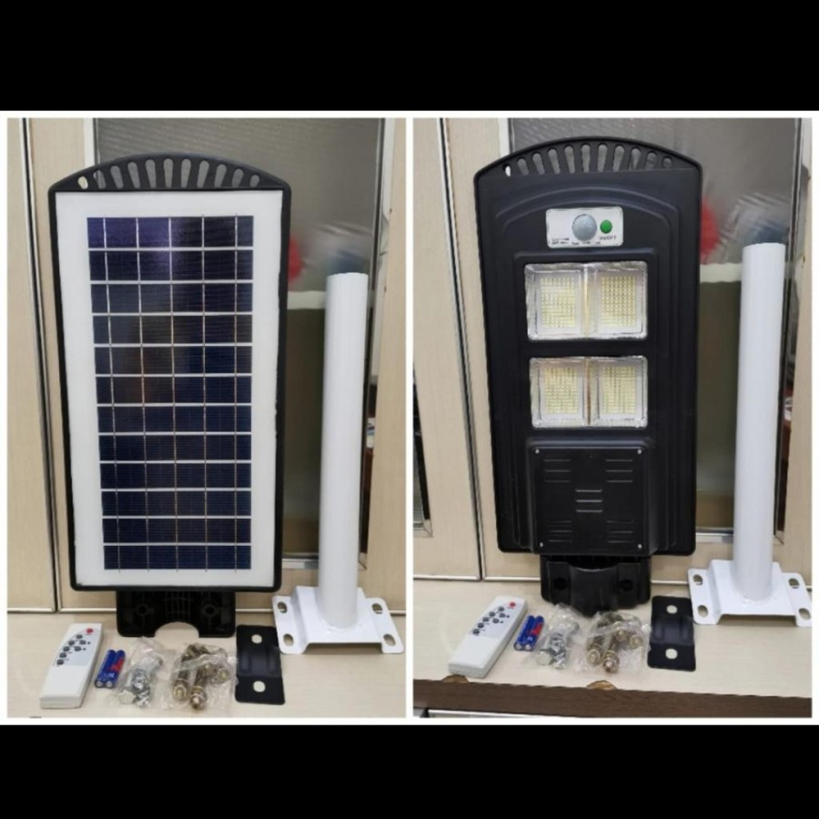 Lampu Jalan Led Tenaga Surya 80W - Lampu PJU Solar Panel Led 80 Watt