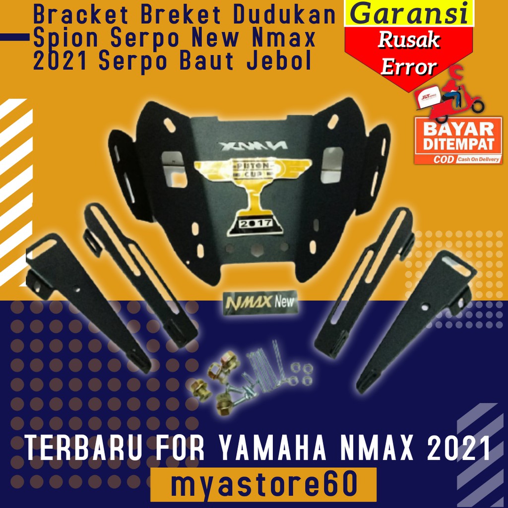 Bracket Breket Dudukan Spion Serpo Aksesoris Variasi Yamaha New Nmax 2021 Tatakan Serpo Baut Jebol