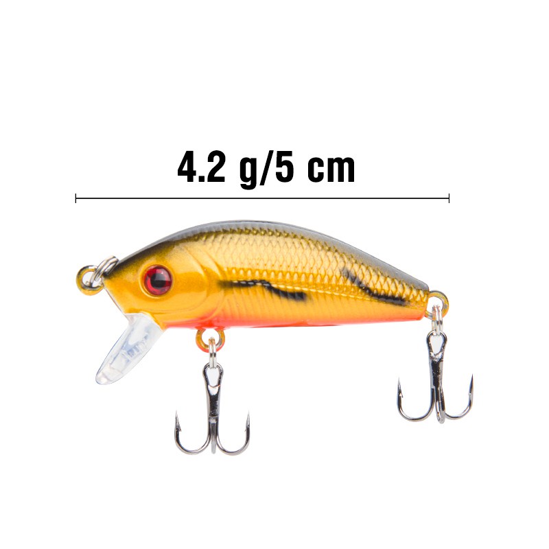 Umpan Pancing Alat Pancing Minnow Lure Umpan Pancing Buatan Umpan Mancing Plastic Bait Top Water Lure Alat Pancing Murah Kail Pancing Umpan Ikan 4.2g/5cm relix nusantara