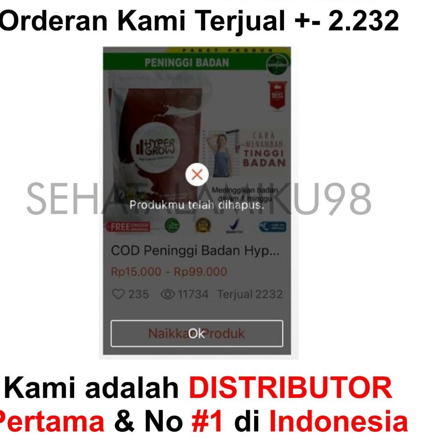 

<Limited Sale> COD Peninggi Badan Hypergrow up Murah Original Terbaik BPOM Kapsul Susu / Super Grow