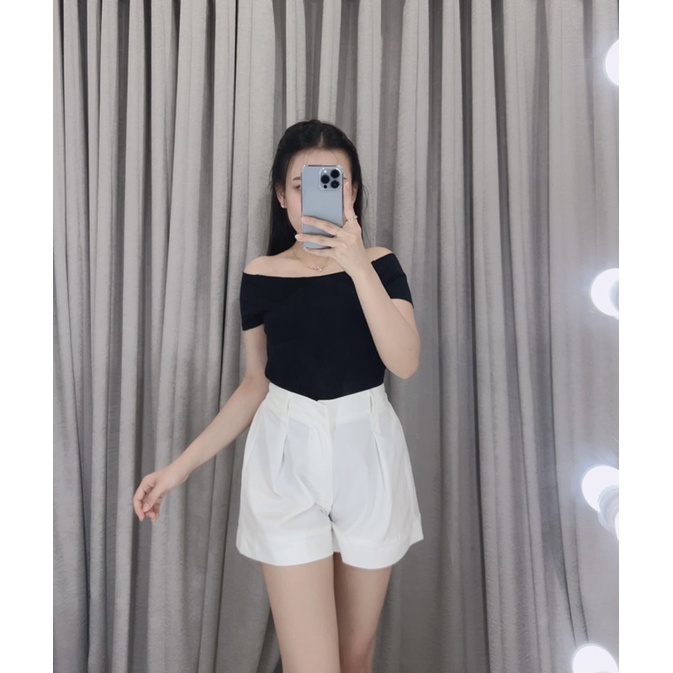 Sabrina crop top basic spdx 020 | Atasan sabrina | sabrina crop top